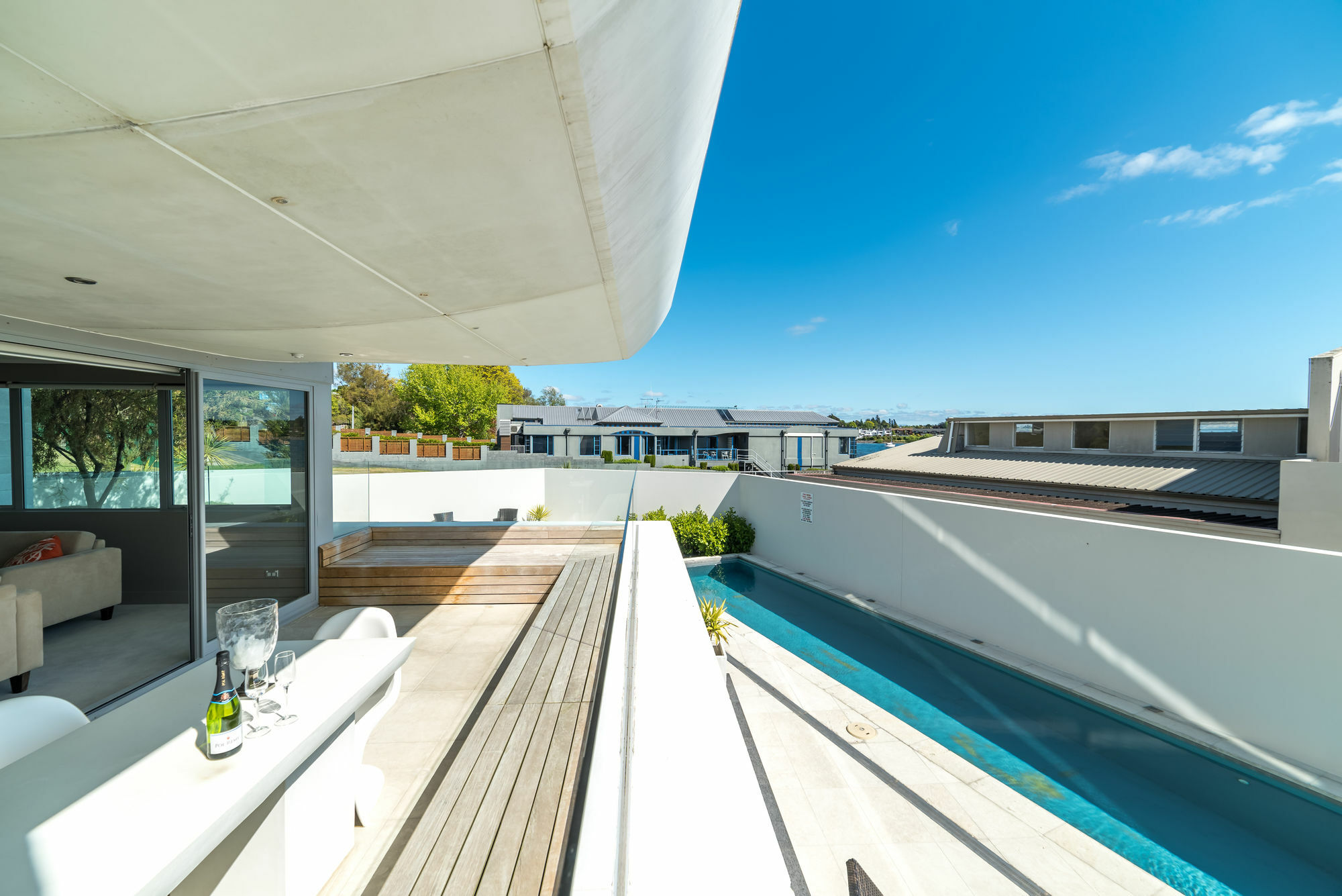 Sacred Waters Taupo Lejlighedshotel Eksteriør billede The pool at the home of Australian cricket player Glenn McGrath